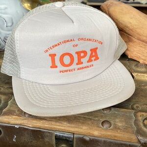Vintage International Organization of Perfect Assholes Trucker Hat